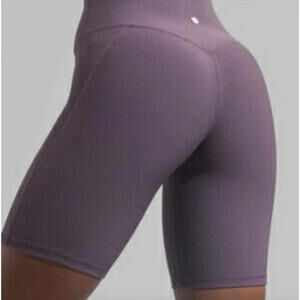 BuffBunny High-Waisted Ribbed Bike Shorts